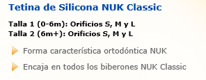 Nuk silicona